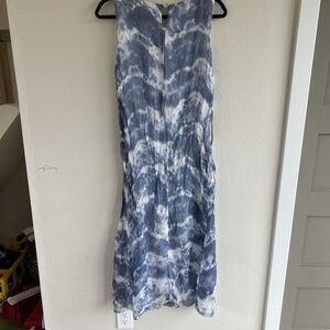 Bellambra ITALY Silk long Dress Womens Small Tie Dye Lined sundress